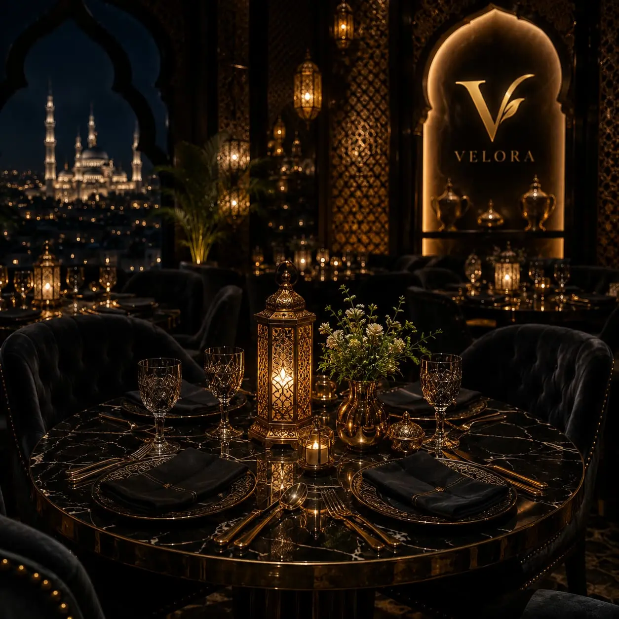 Luxury Restaurant Table Setting